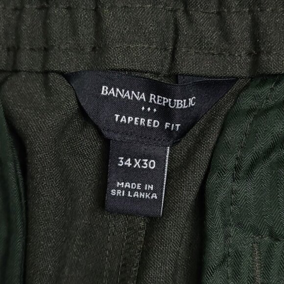 Banana Republic Pants Mens 32x26 Green Tapered Fit - Picture 8 of 10